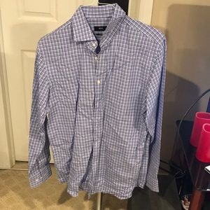 boss striped button down
